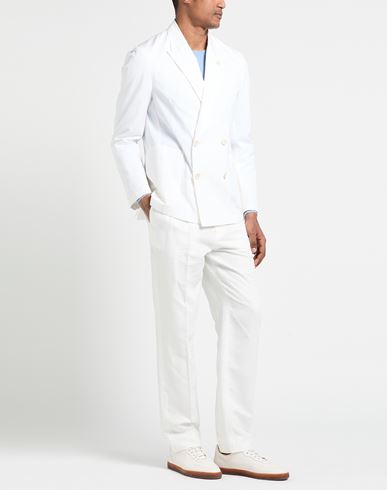 Man Blazer Ivory Size L Cotton