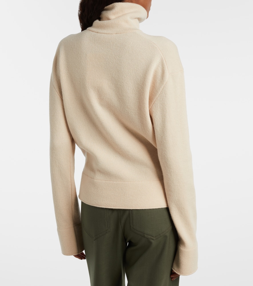 Wool and cashmere half-zip sweater