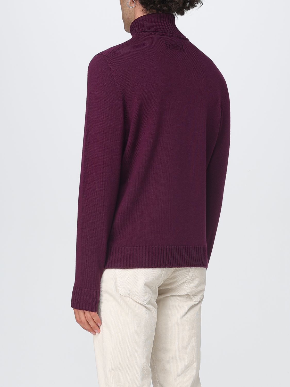 Sweater Men color Burgundy