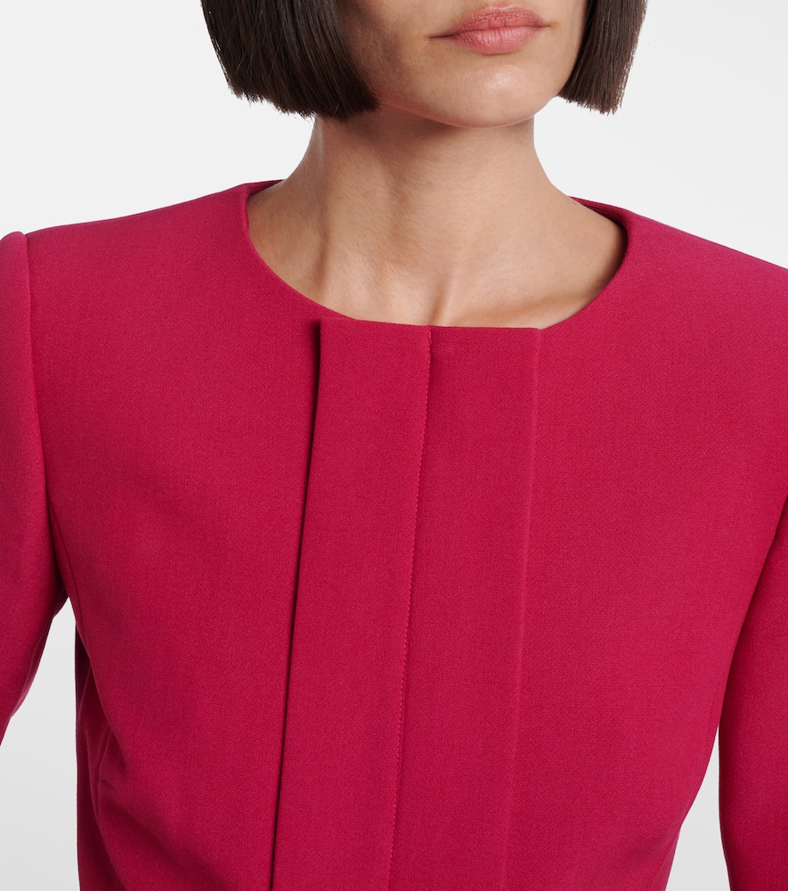 Peplum crêpe jacket