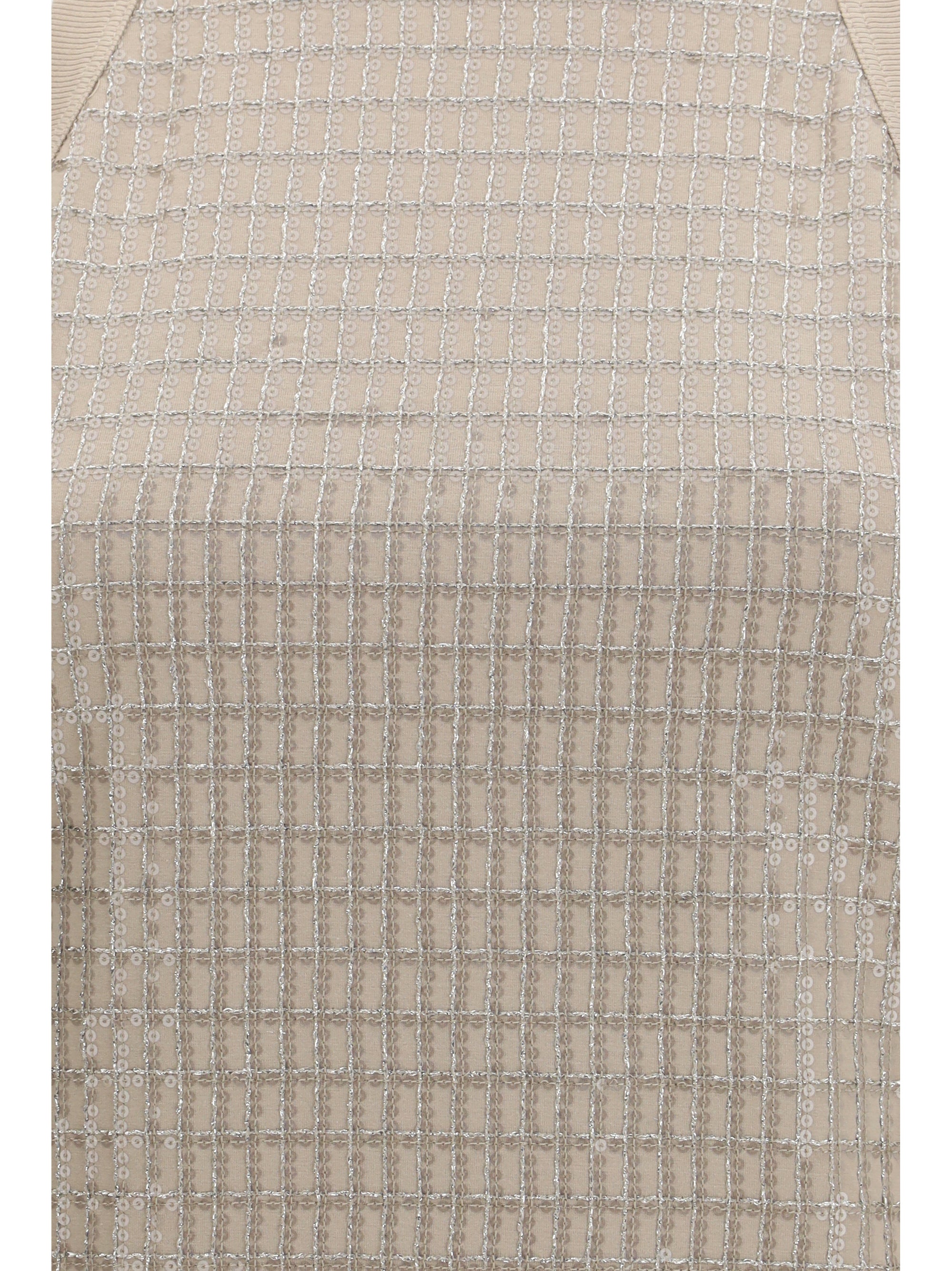 Luminous Embroidery Blouse — Beige