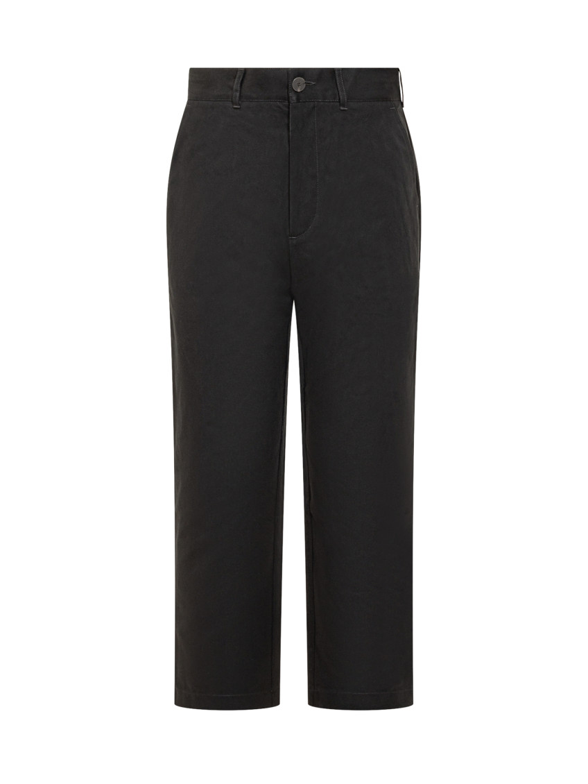 Black Straight Flat Front Pants