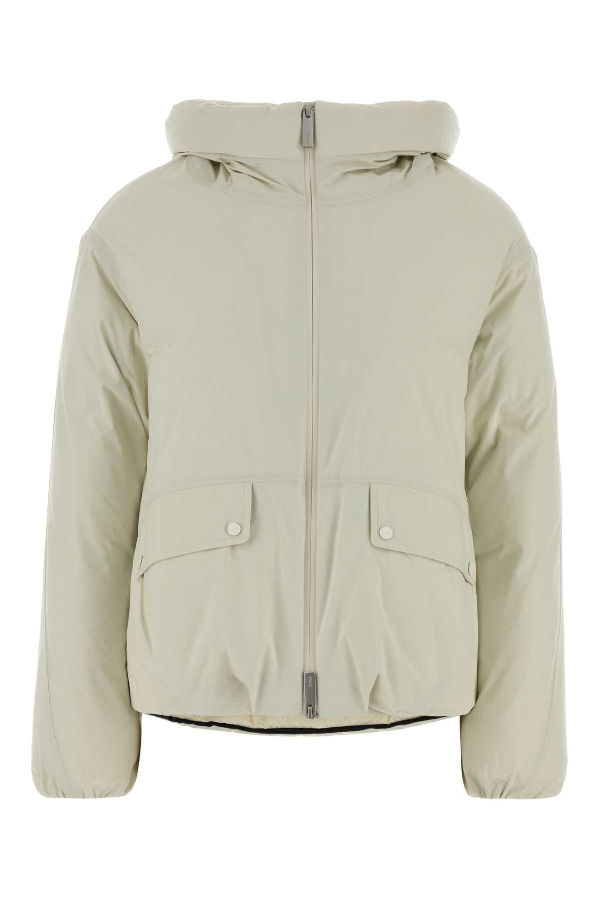 Down-Filled Down Jacket — Beige