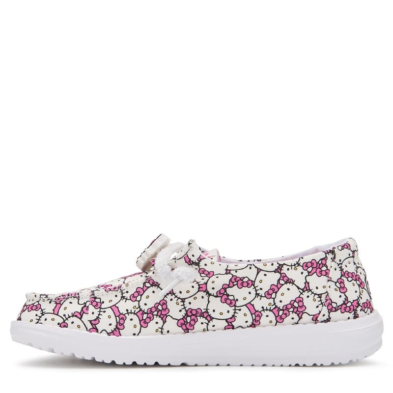 Kids' Wendy Hello Kitty Slip On Shoe Little/Big Kid Shoes (White/Pink)