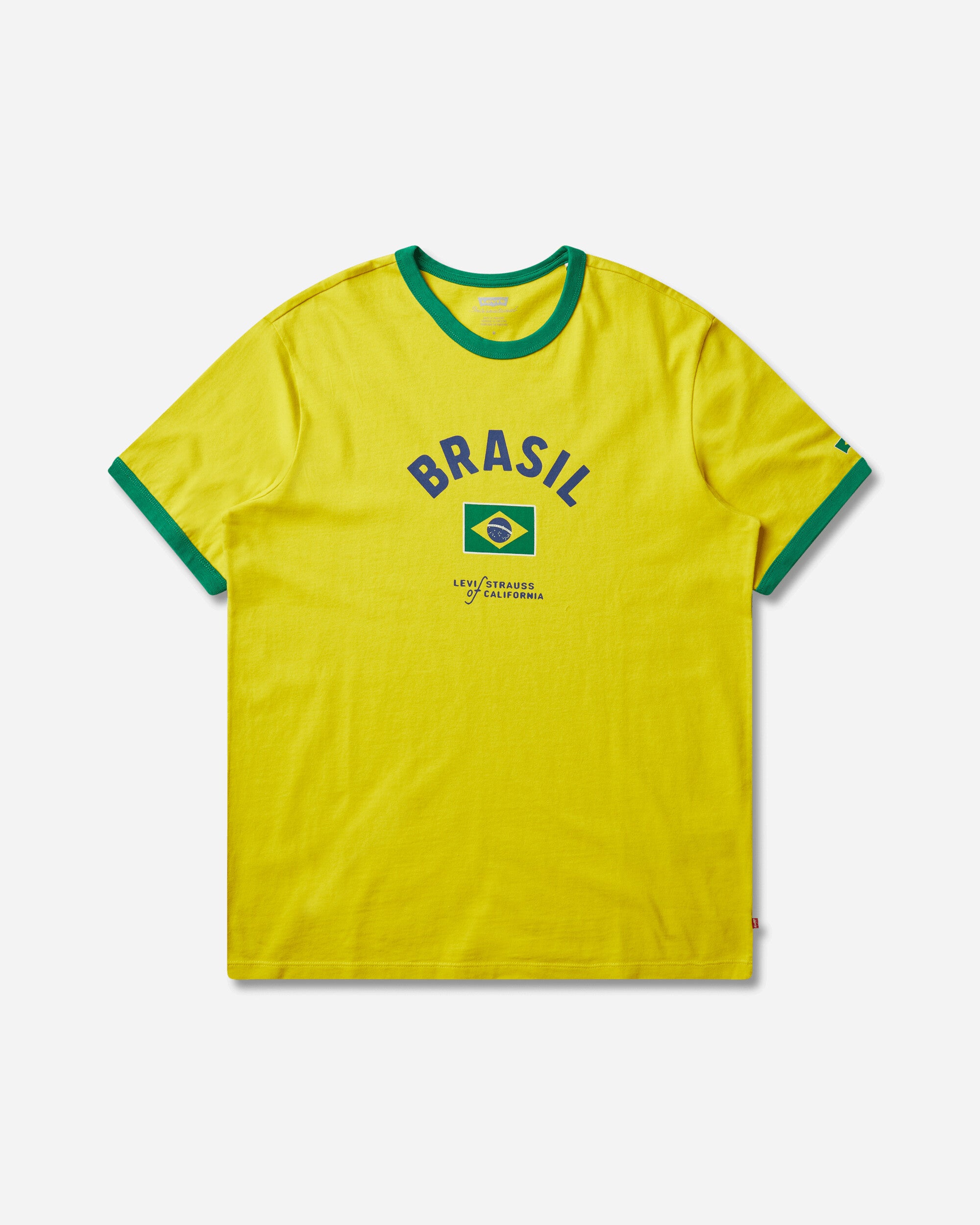 Men s Brazil Ringer T-Shirt Yellow