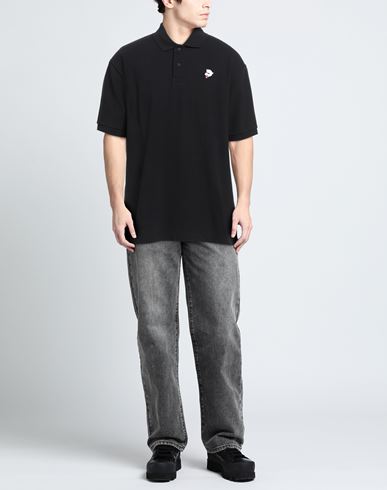 Man Polo shirt Black Size XXL Cotton