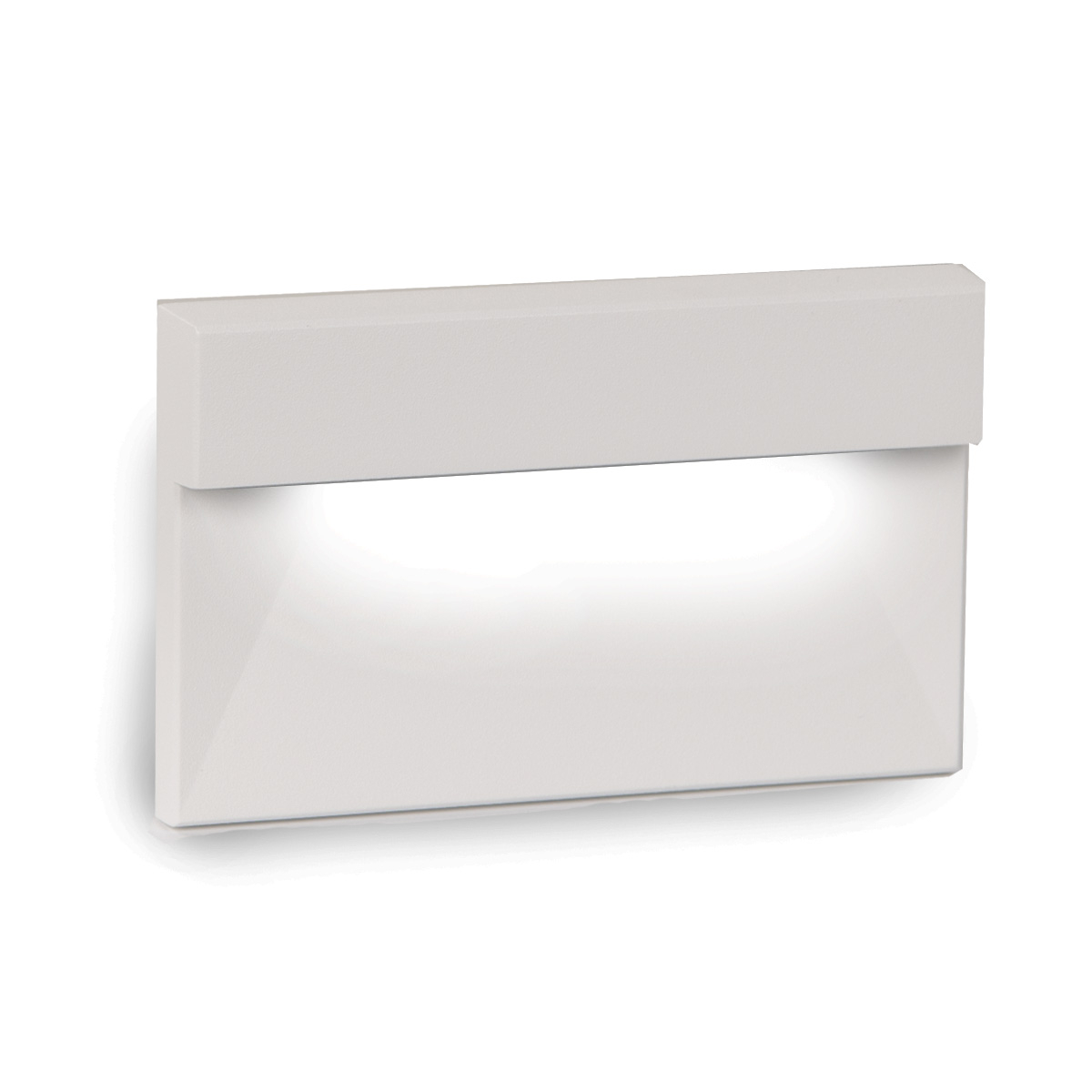 White on Aluminum LED Step and Wall Light from the Ledme Step And Wall Lights Collection
