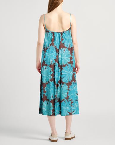 Liviana Conti Woman Midi dress Azure Size 2 Cotton, Elastane
