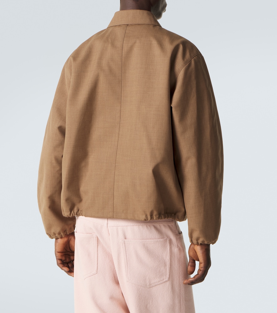 Wool blouson jacket