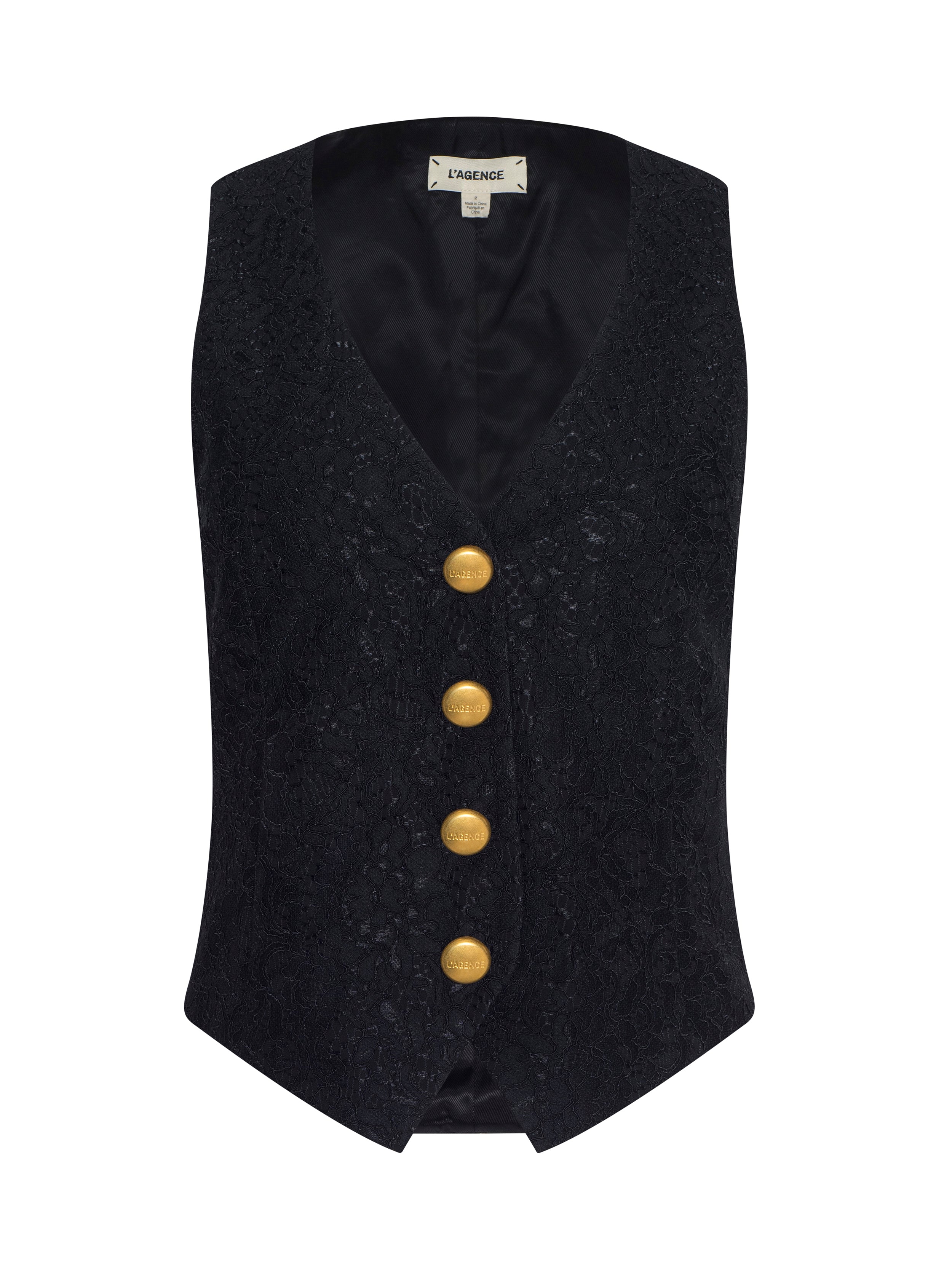 Kino Lace Vest In Black