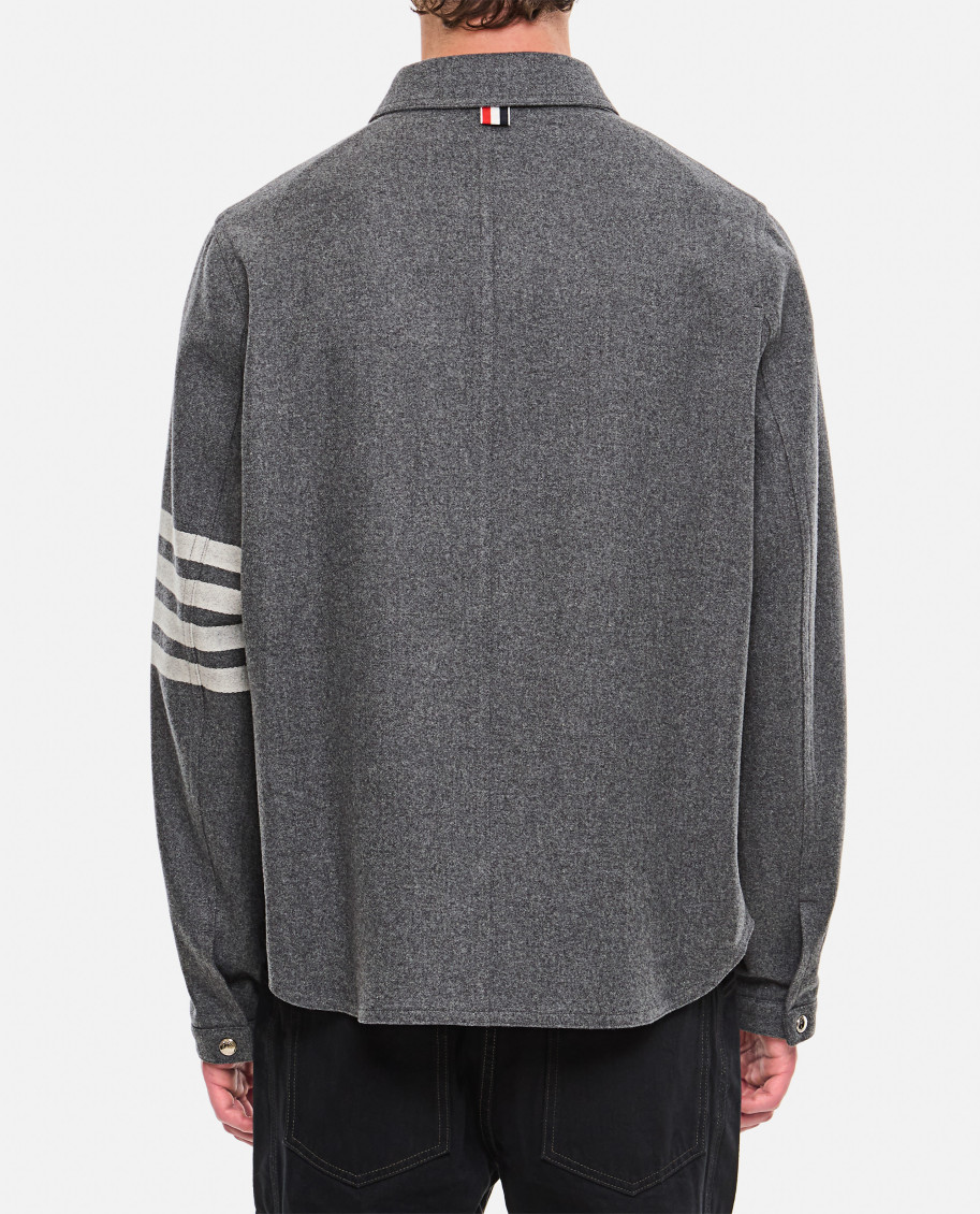 4 Bar Grey Wool Blend Jacket