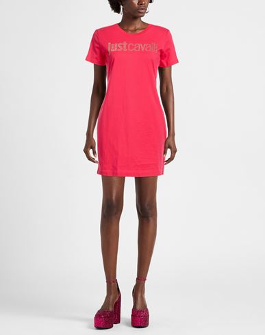 Woman Mini dress Coral Size XS Cotton