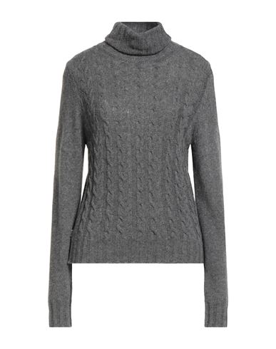 Woman Turtleneck Grey Size 4 Polyamide, Wool, Viscose, Cashmere