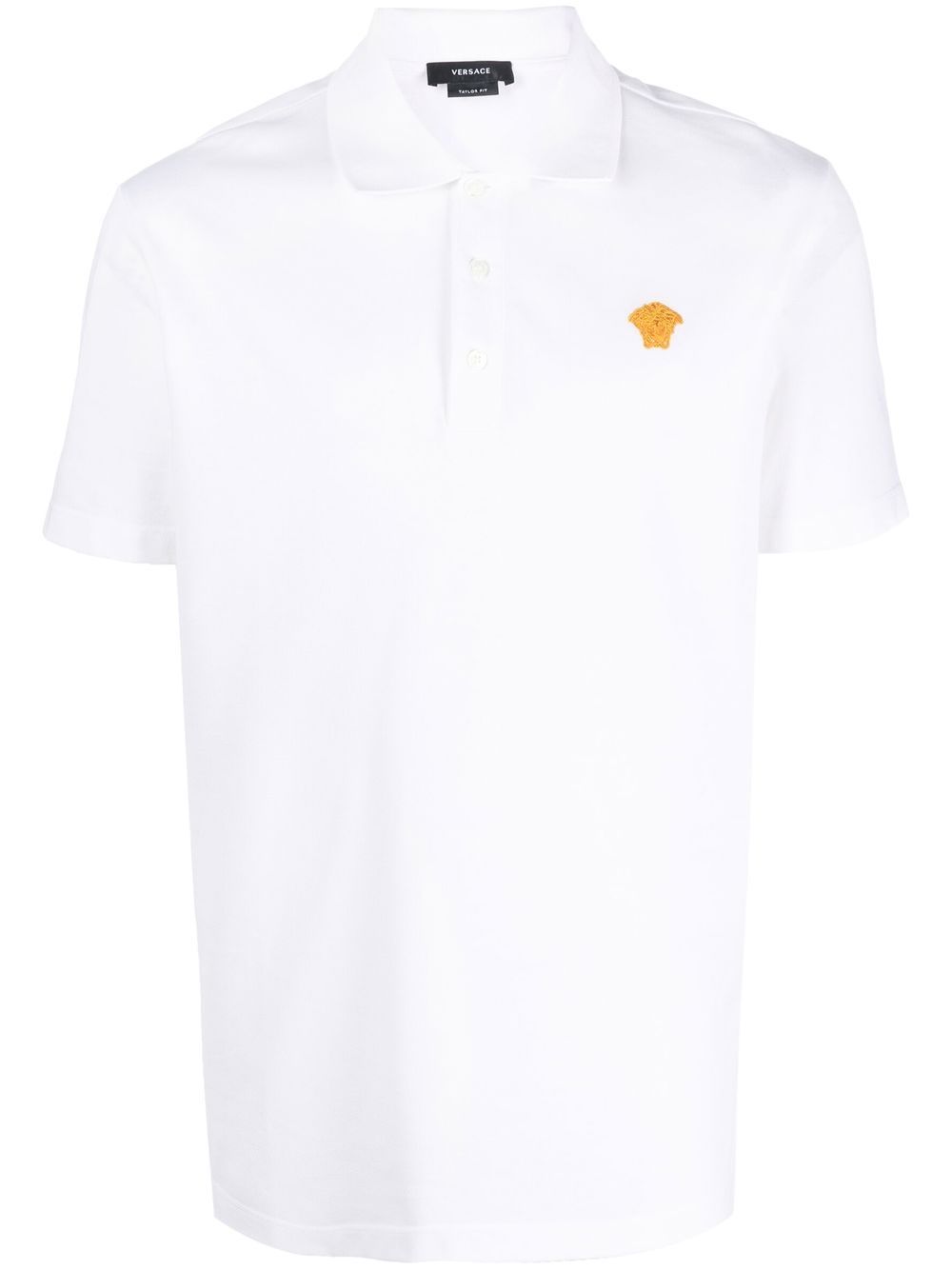 Medusa embroidered polo shirt - Blue