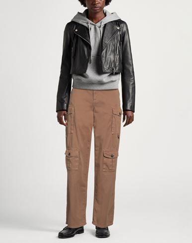 Denim Woman Pants Light brown