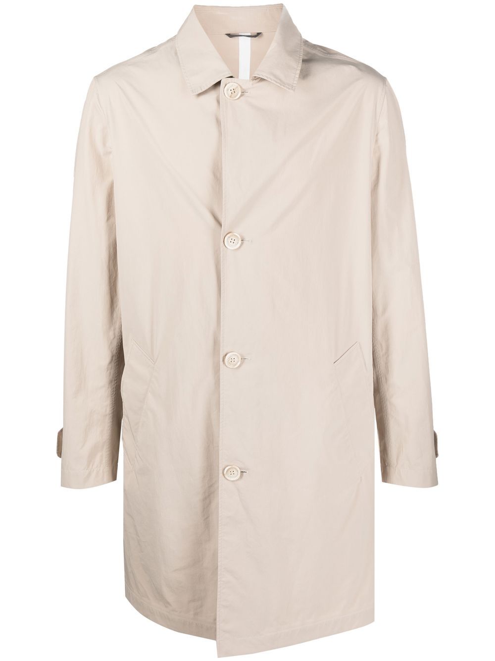Water-resistant single-breasted jacket - Neutrals
