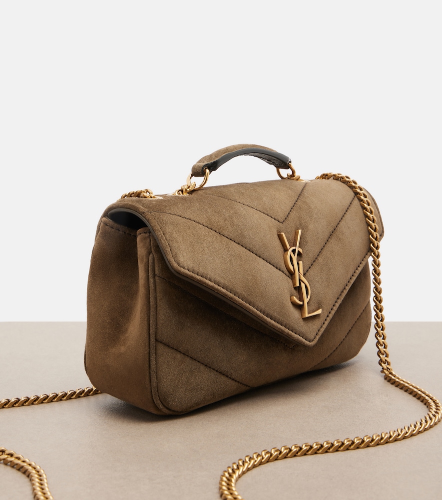 Loulou Mini suede shoulder bag