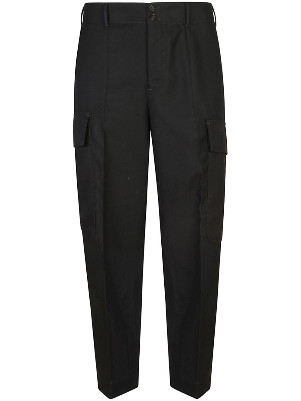 Mélange tapered trousers - Grey