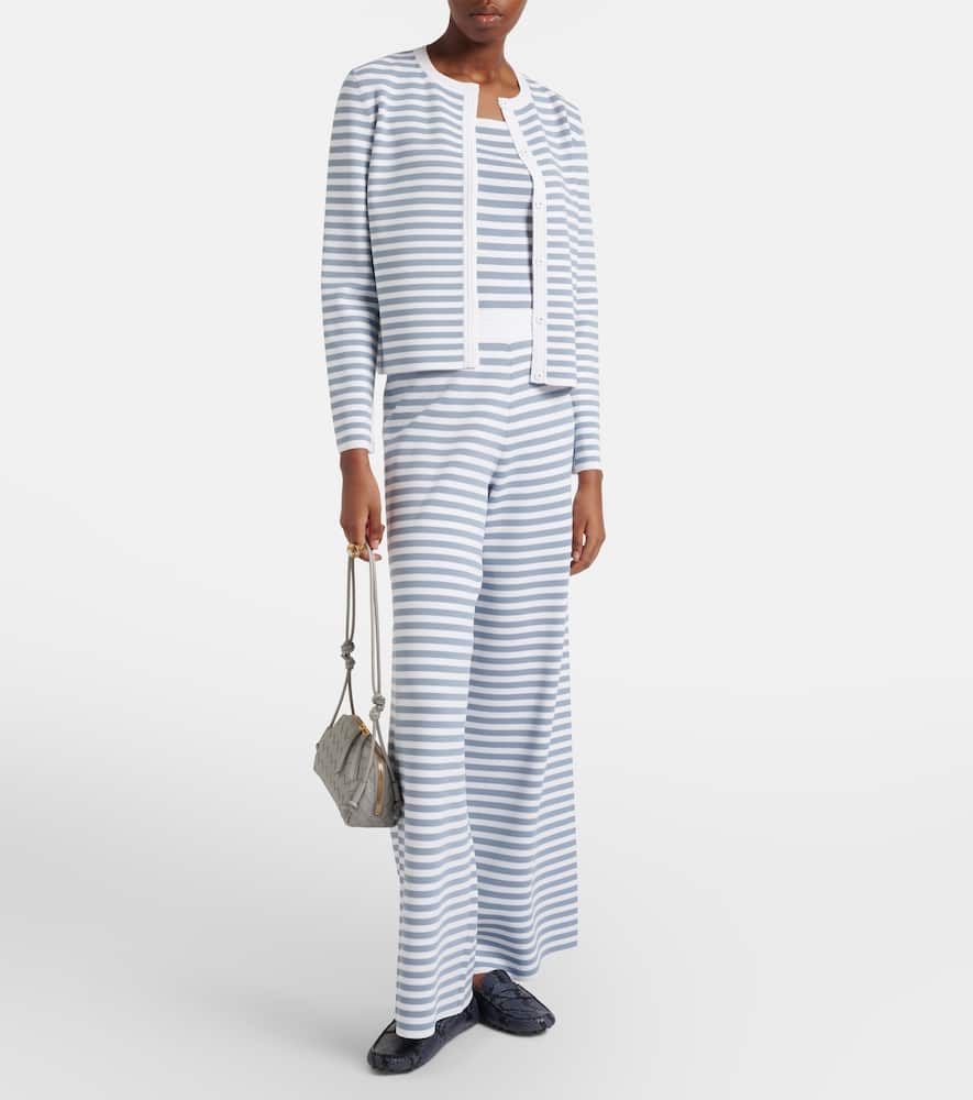 Fingere striped wide-leg pants