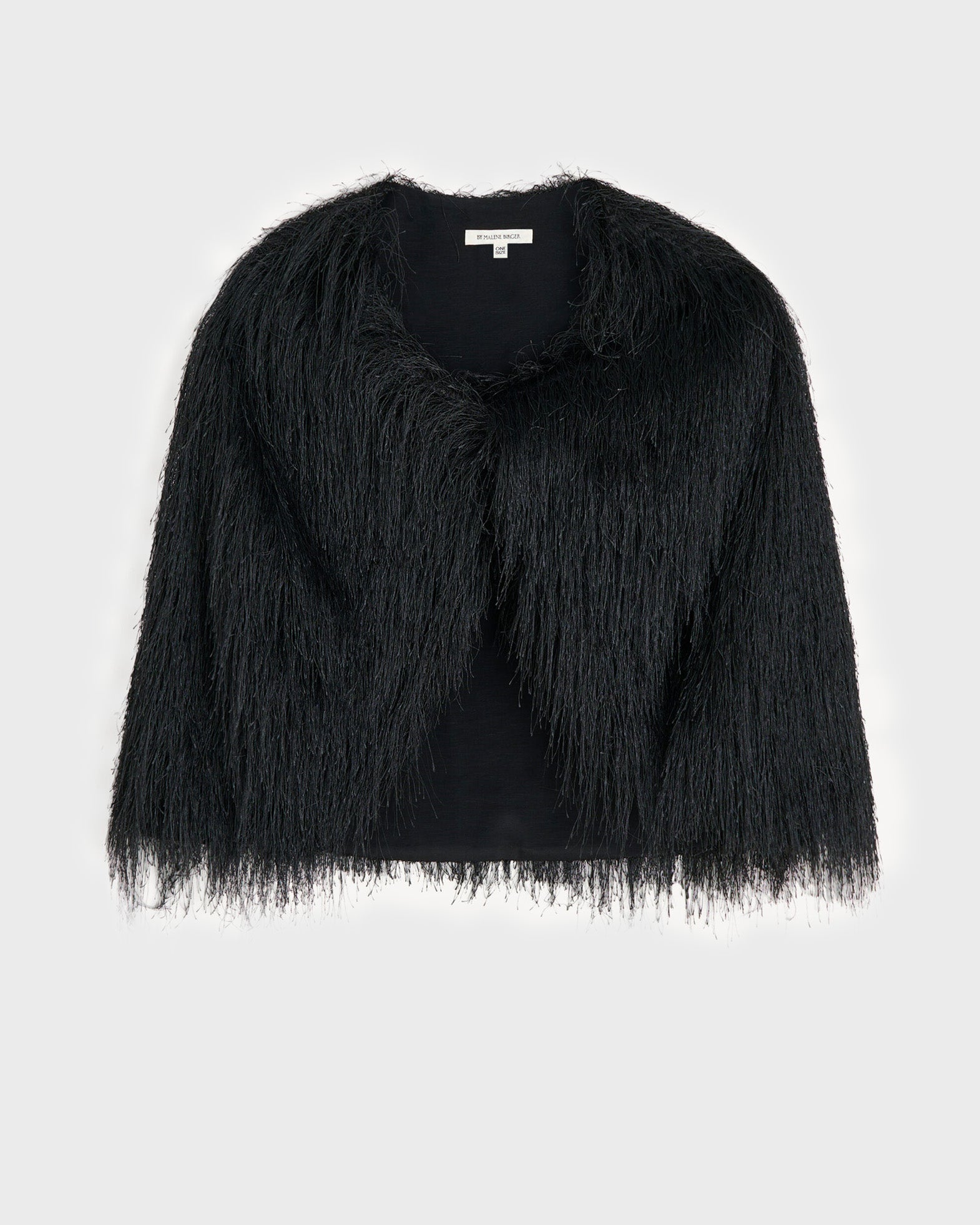 By Malene Birger Pinla Fringes cape Black ONESIZE
