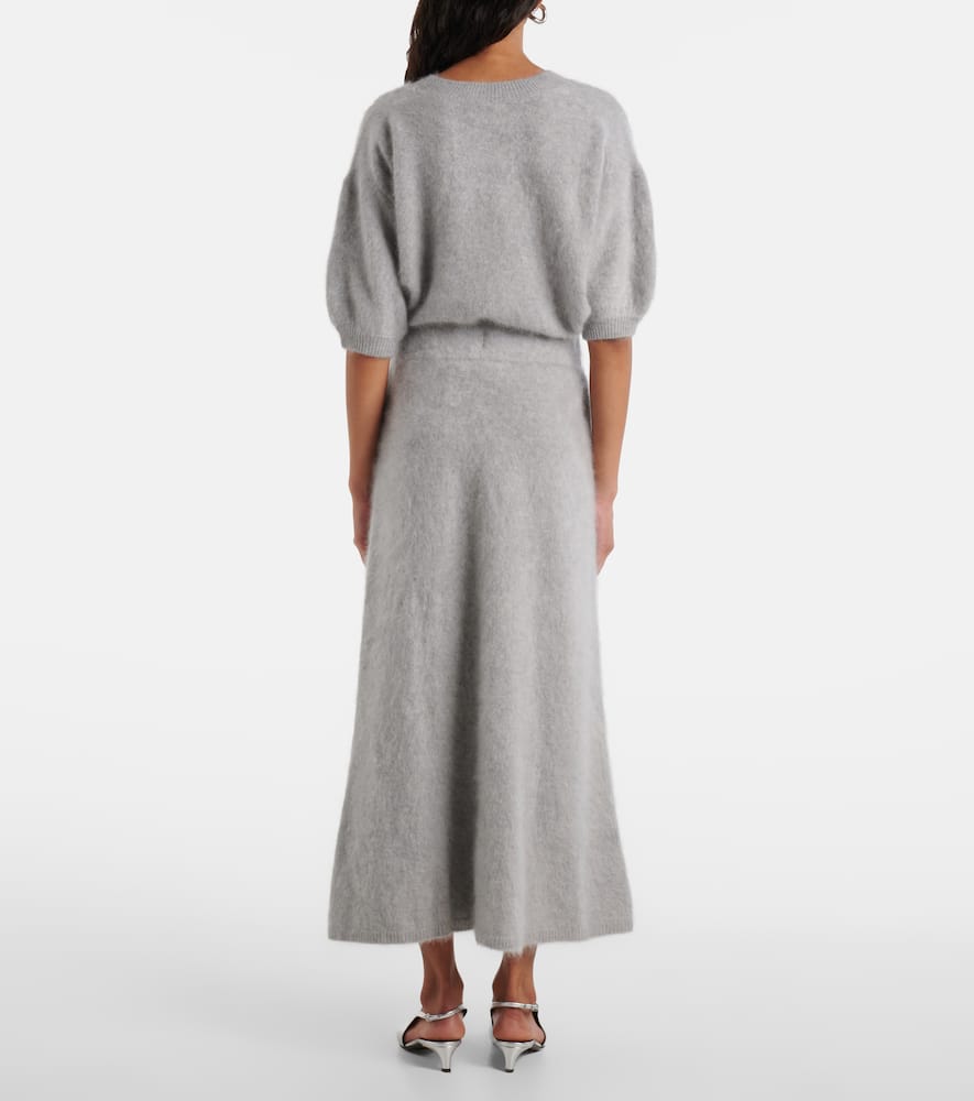 Asta cashmere midi skirt