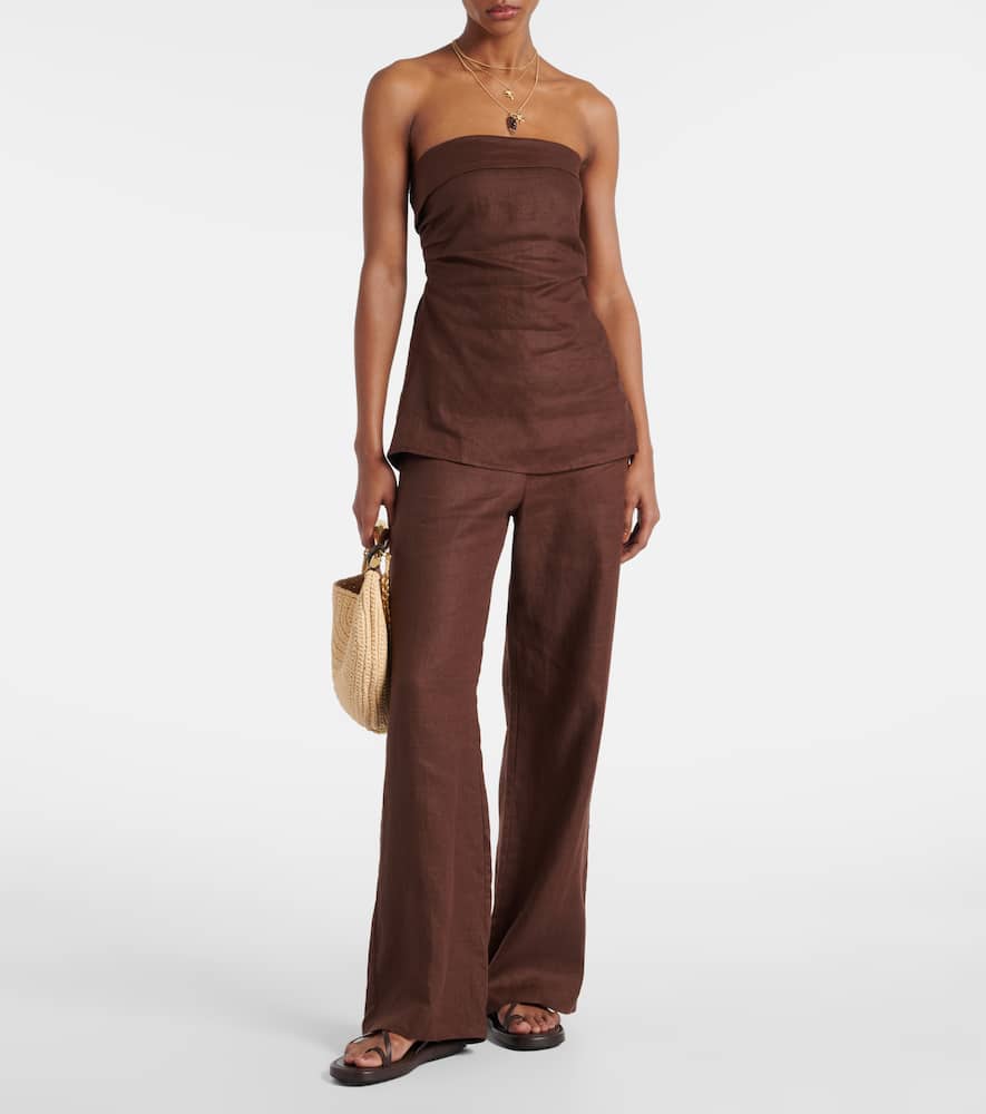 Faithfull Caen linen top