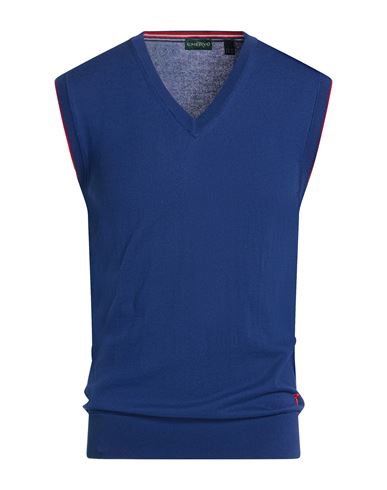 Man Sweater Blue Size 38 Cotton