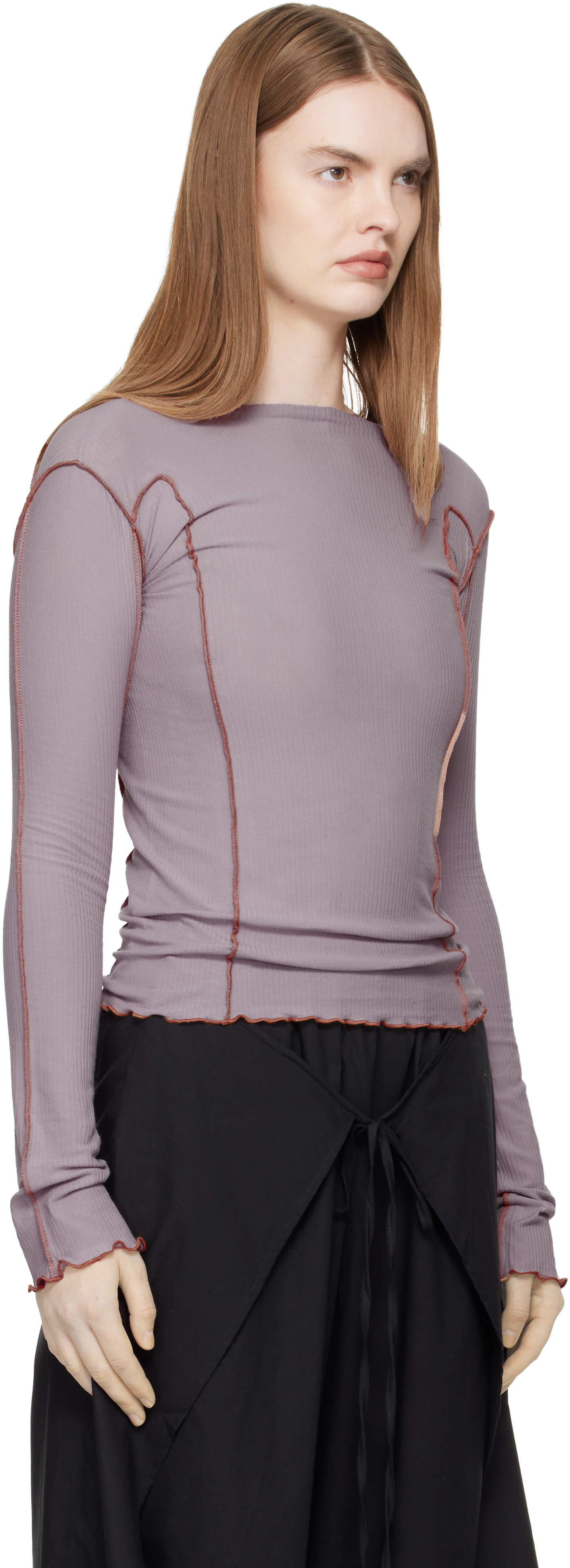 Purple Omato Long Sleeve T-shirt