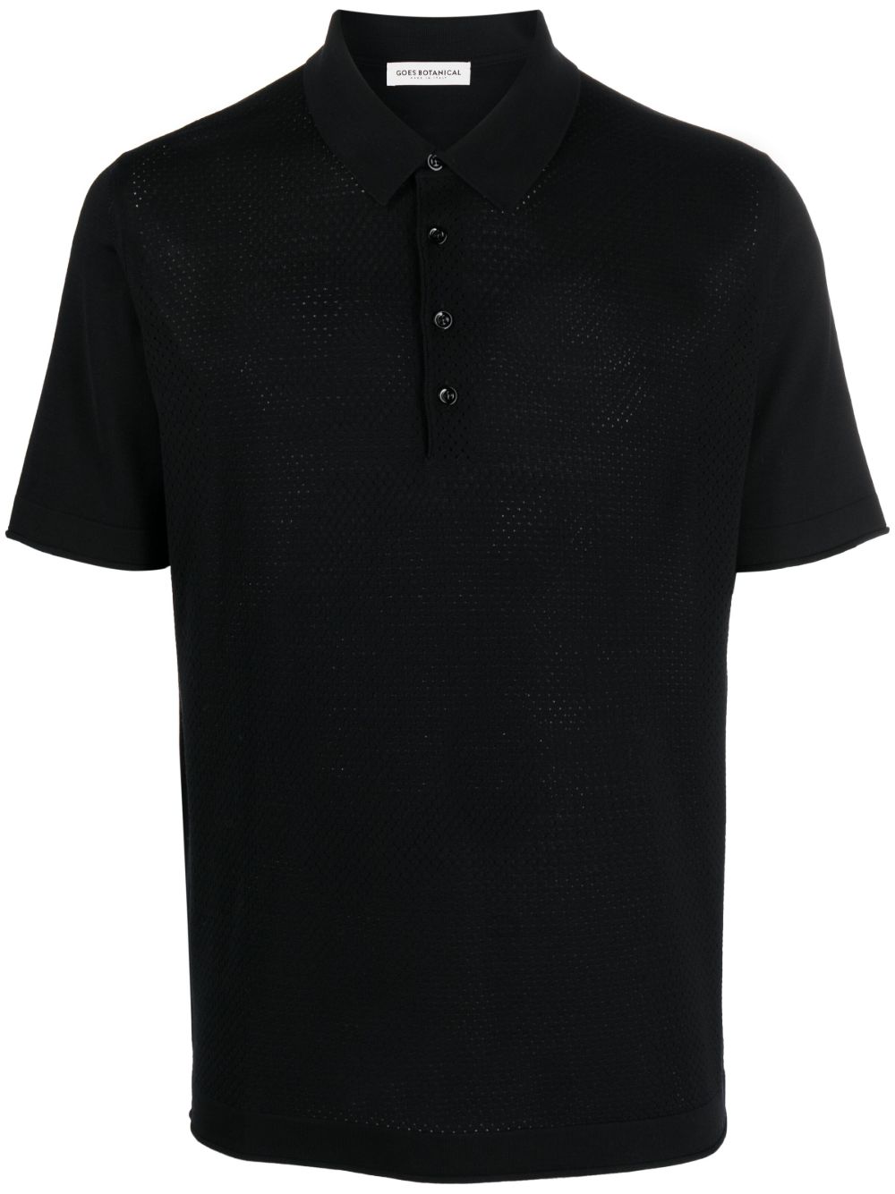 Merino polo shirt - Black