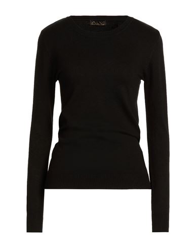 Woman Sweater Black Size S/M Viscose, Polyamide, Polyester