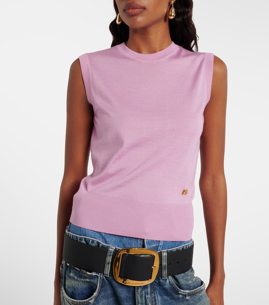 Cashmere and silk top
