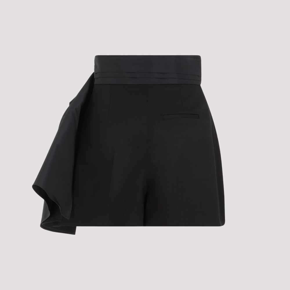 Black Cupro Shorts