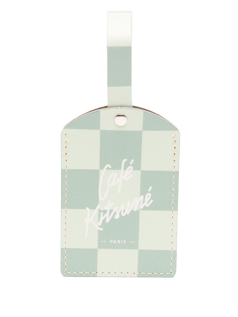 CAFÉ KITSUNÉ logo luggage tag - Green