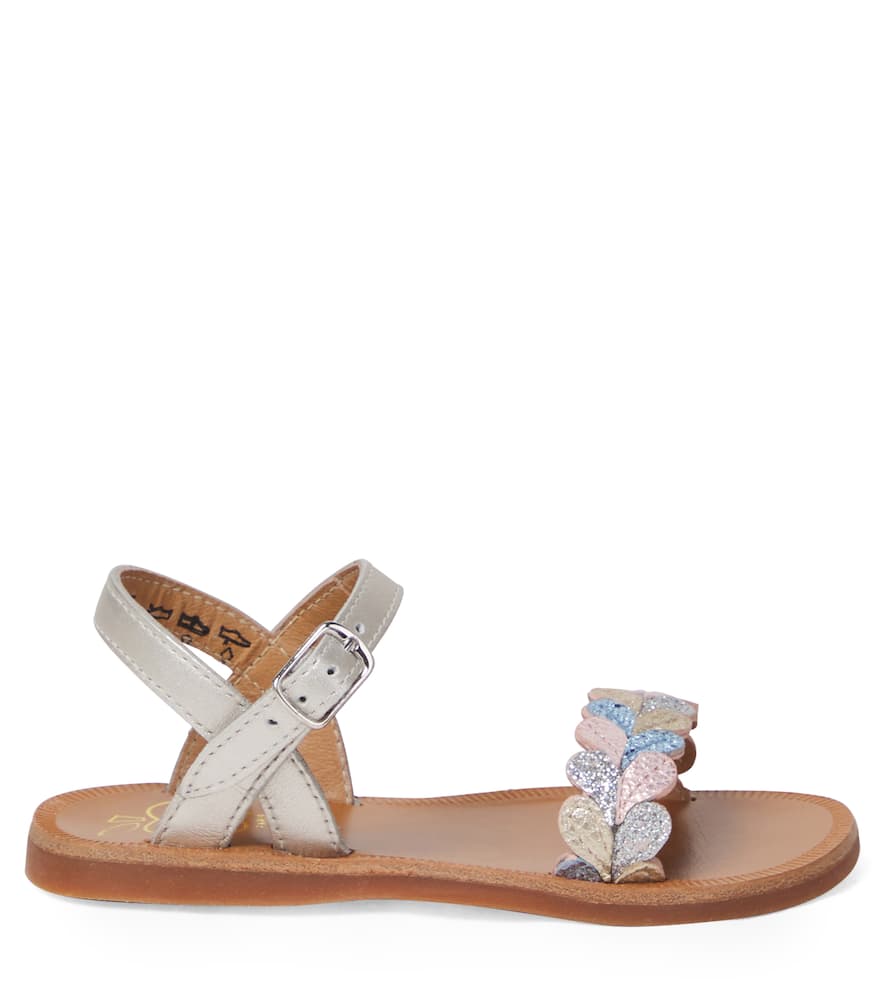 Plagette Ferns embellished leather sandals