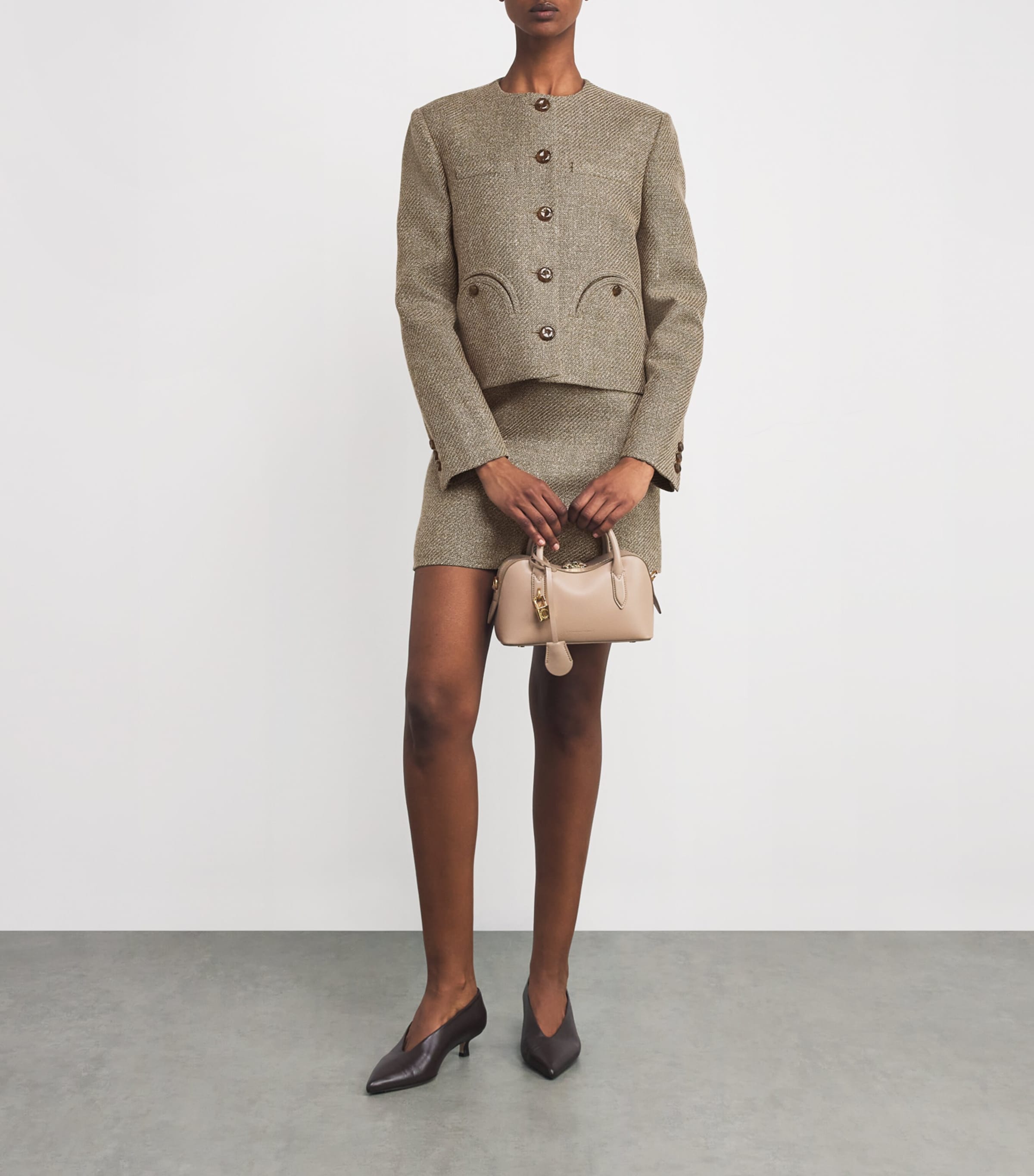 Linen-Silk-Cotton Bolero Jacket