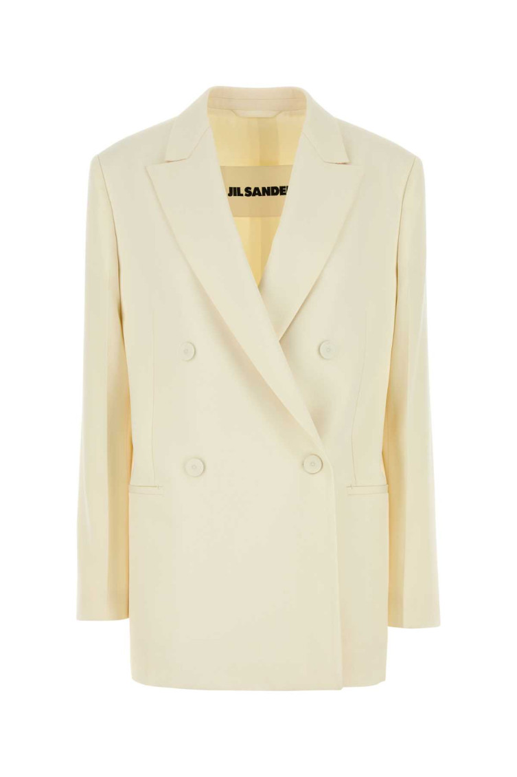 Cream wool blazer