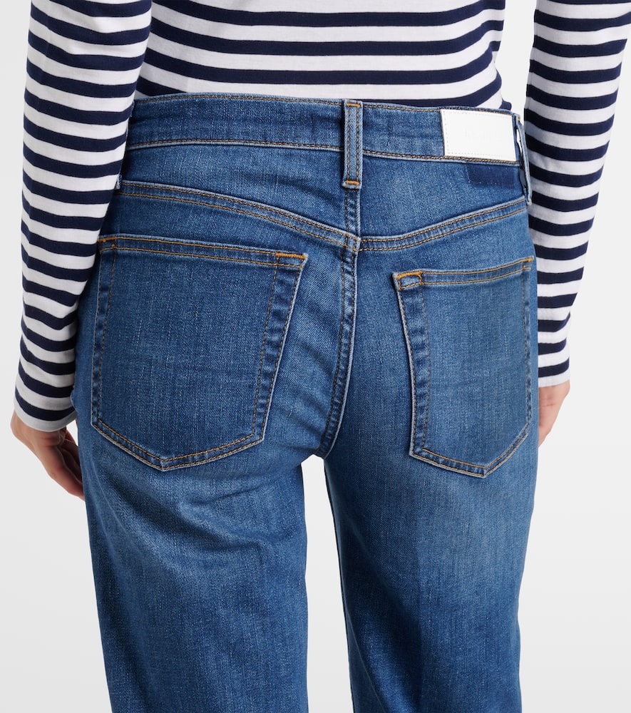 Stove Pipe mid-rise straight jeans