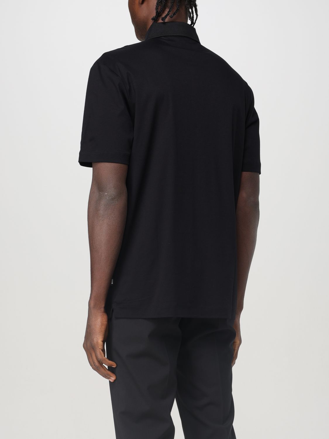Polo Shirt Men color Black