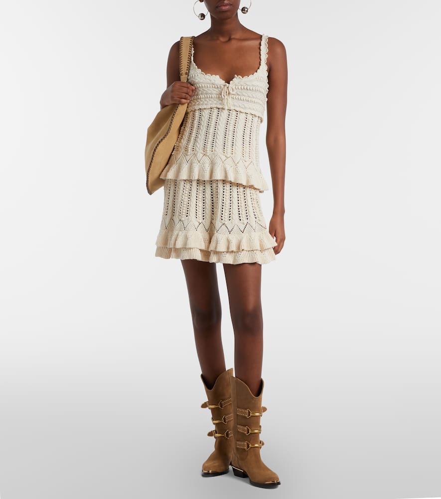 Cotton miniskirt