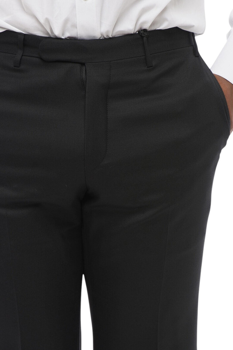 Black Flat Front Pants