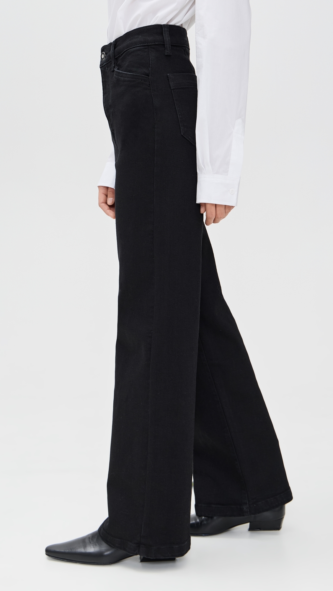 The Mischa Super High Rise Wide Leg Jeans Onyx