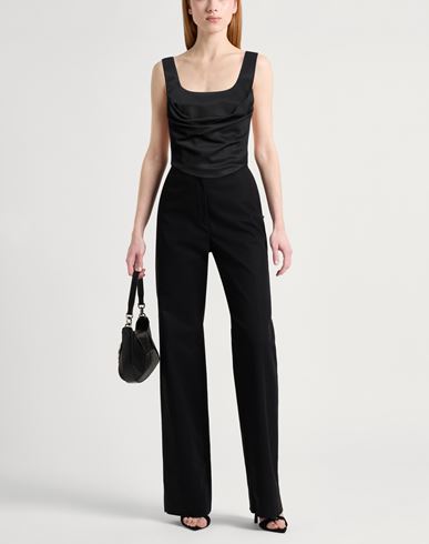 Woman Top Black Size 6 Virgin Wool