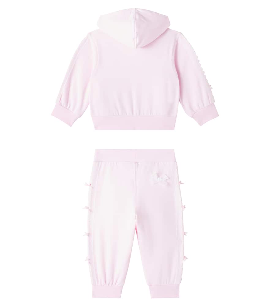 Baby jersey sweatshirt and sweatpants set