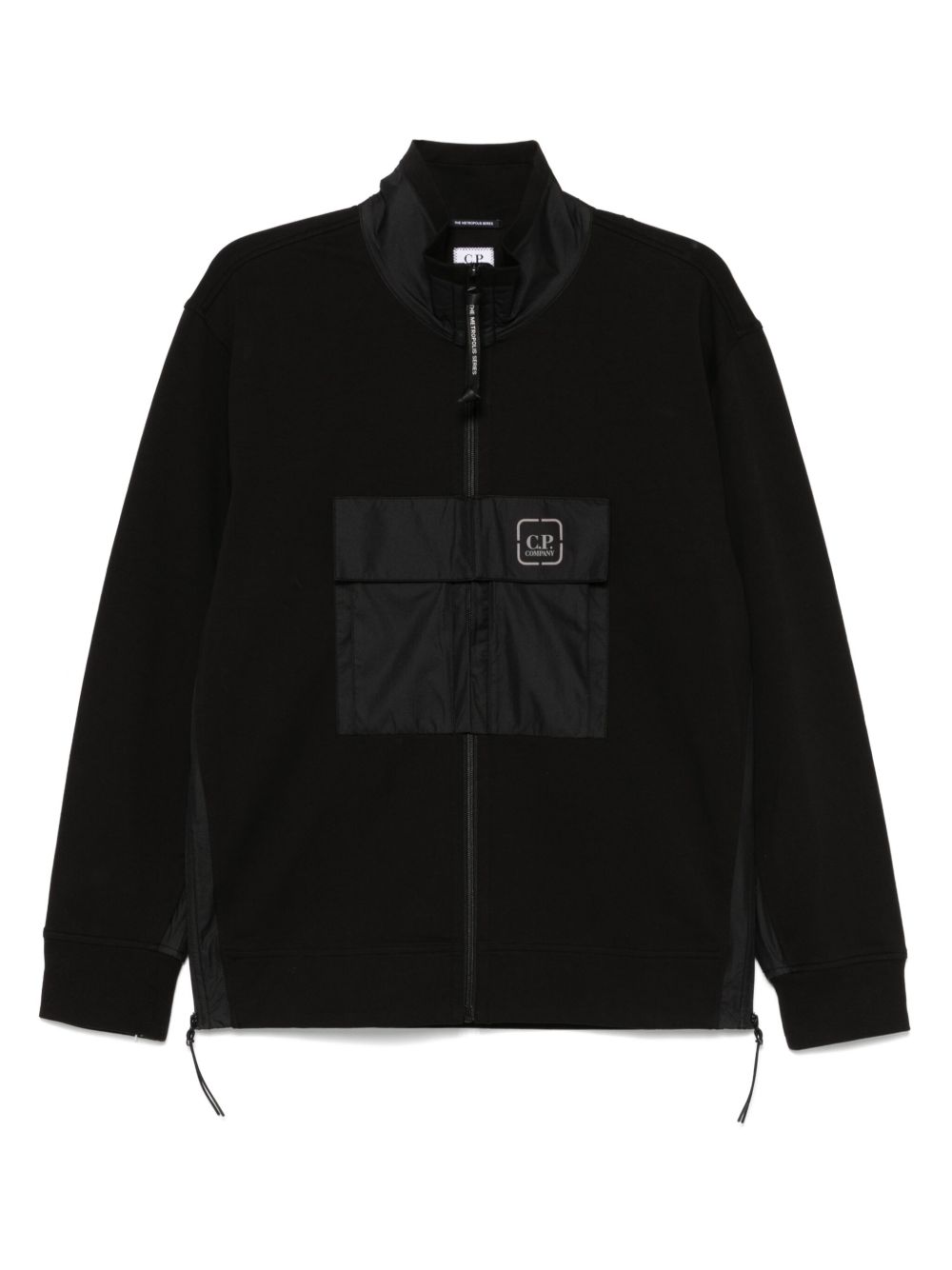 C.P. Company panneled stretch-fleece sweatshirt - Black