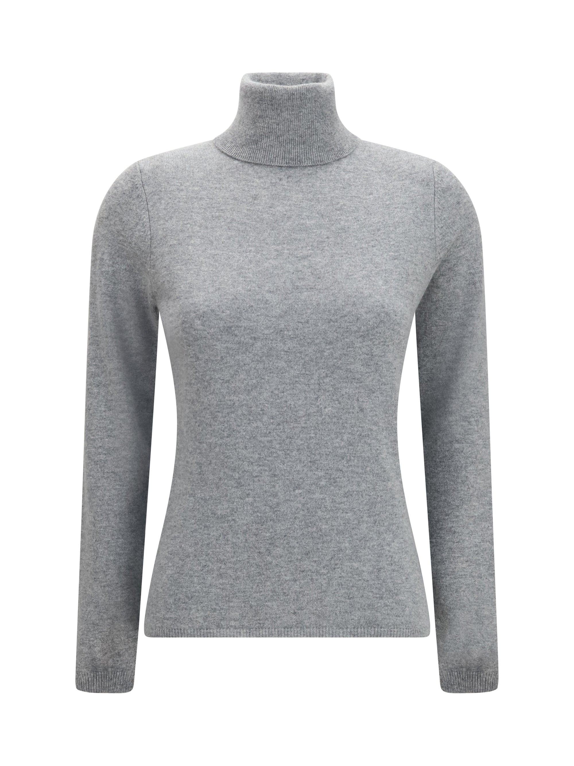 Cashmere Turtleneck Sweater — Gray