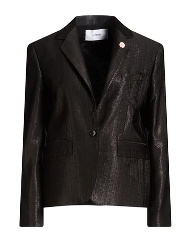 Woman Blazer Black Size 6 Wool, Polyester, Nylon