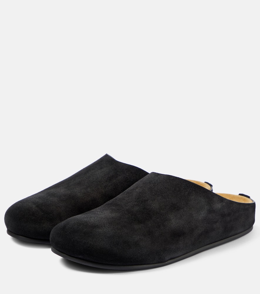 The Row Hugo suede mules