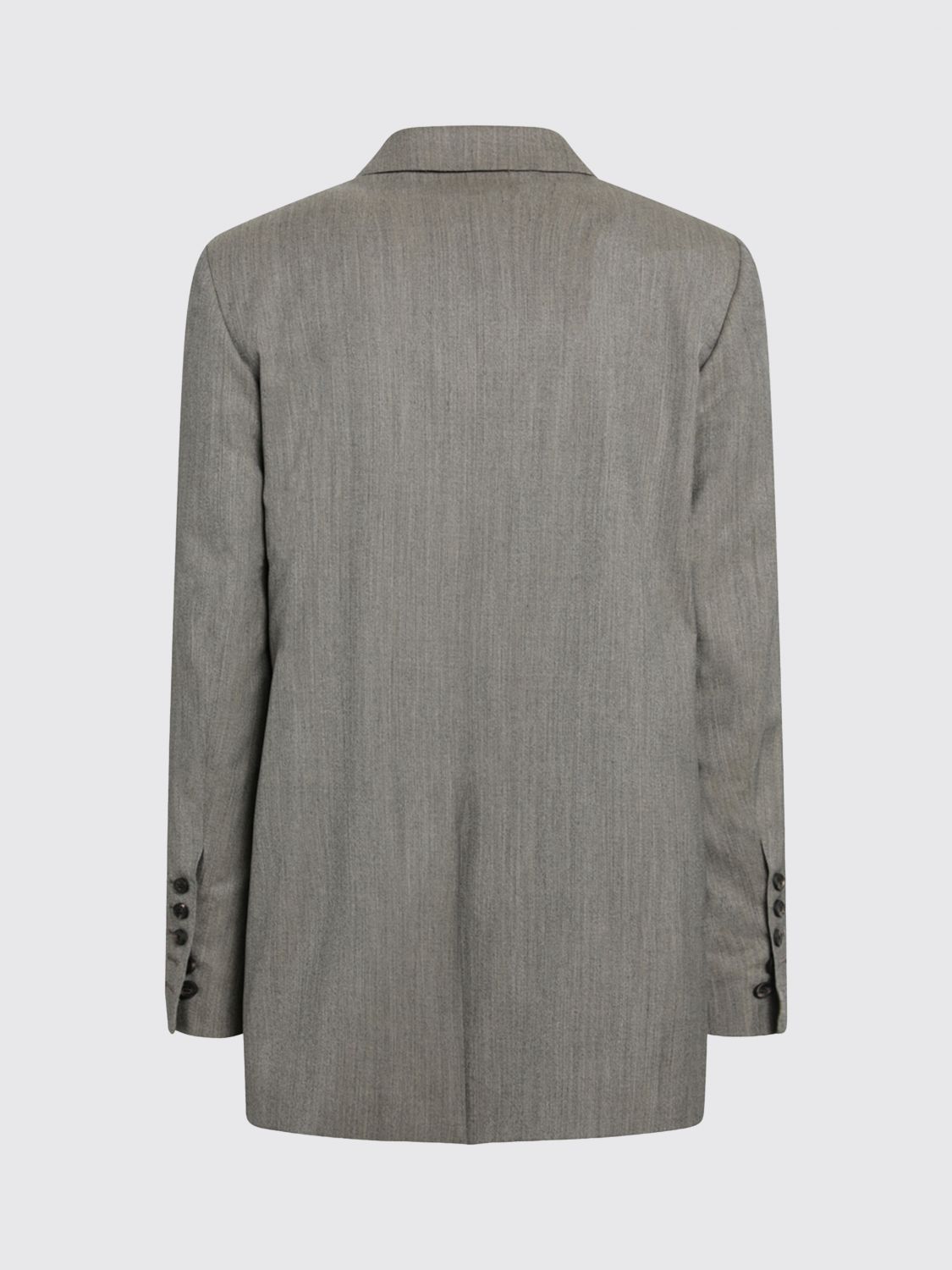 Peak Lapel Single-Breasted Wool Blazer