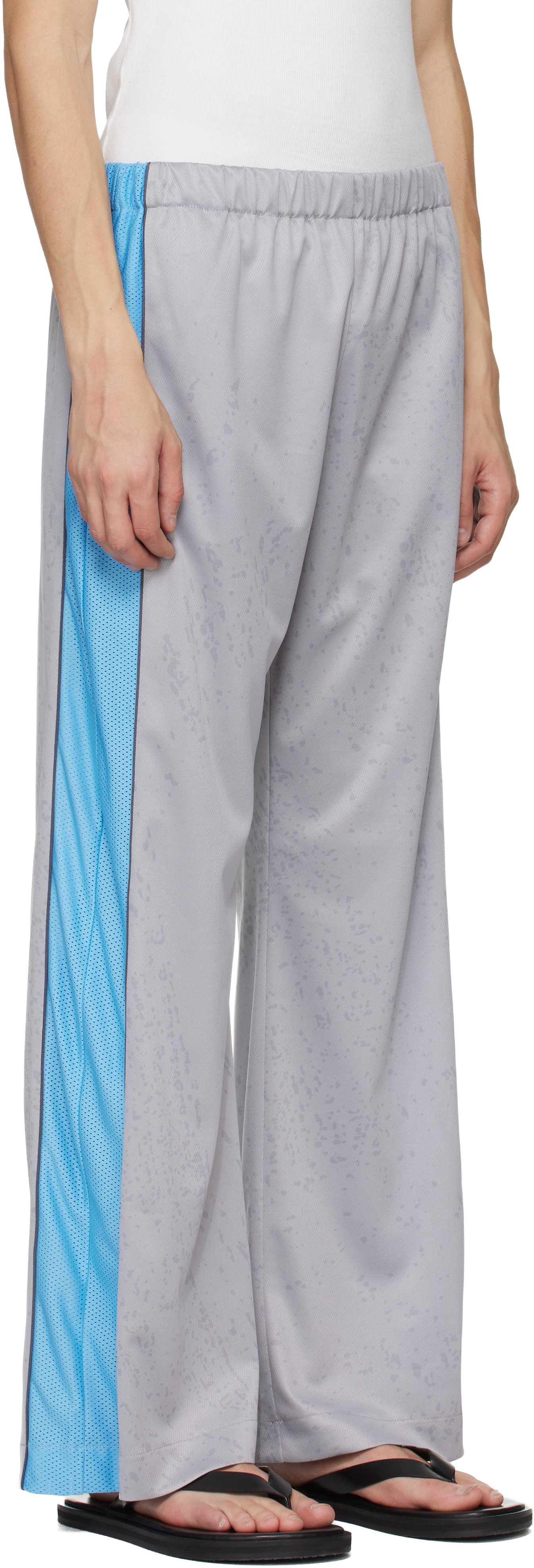 Gray Football Track Pants