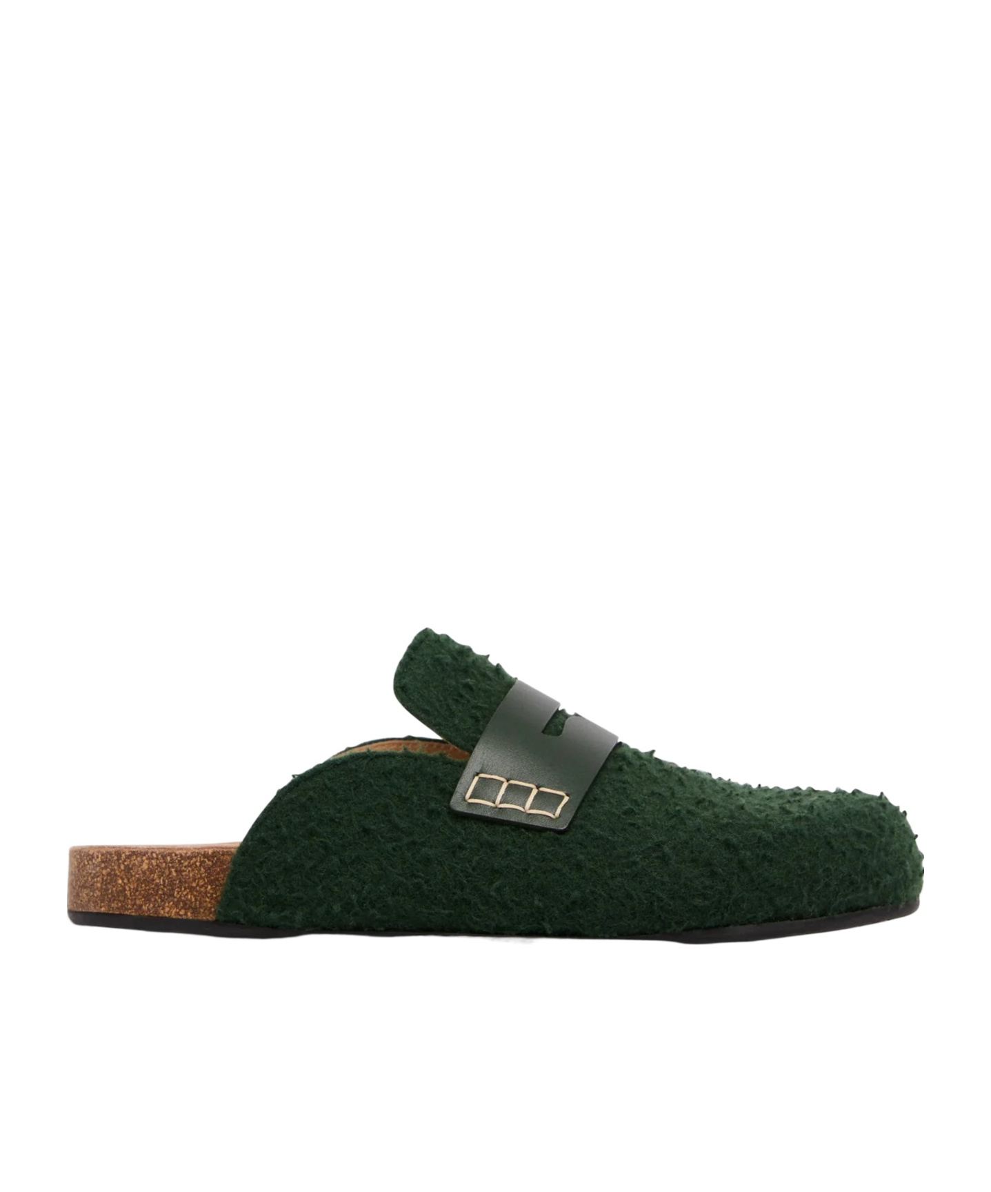 FELT LOAFER MULES
